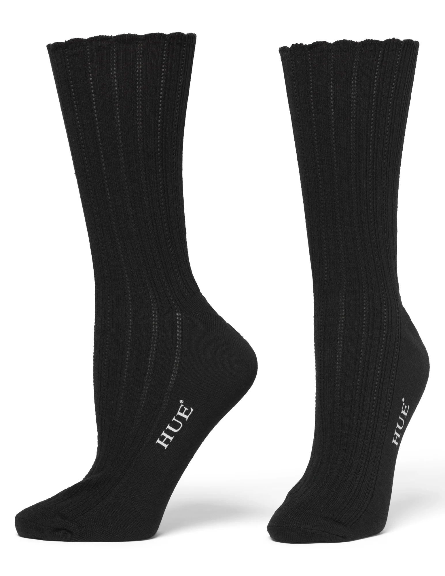 Scalloped Pointelle Sock