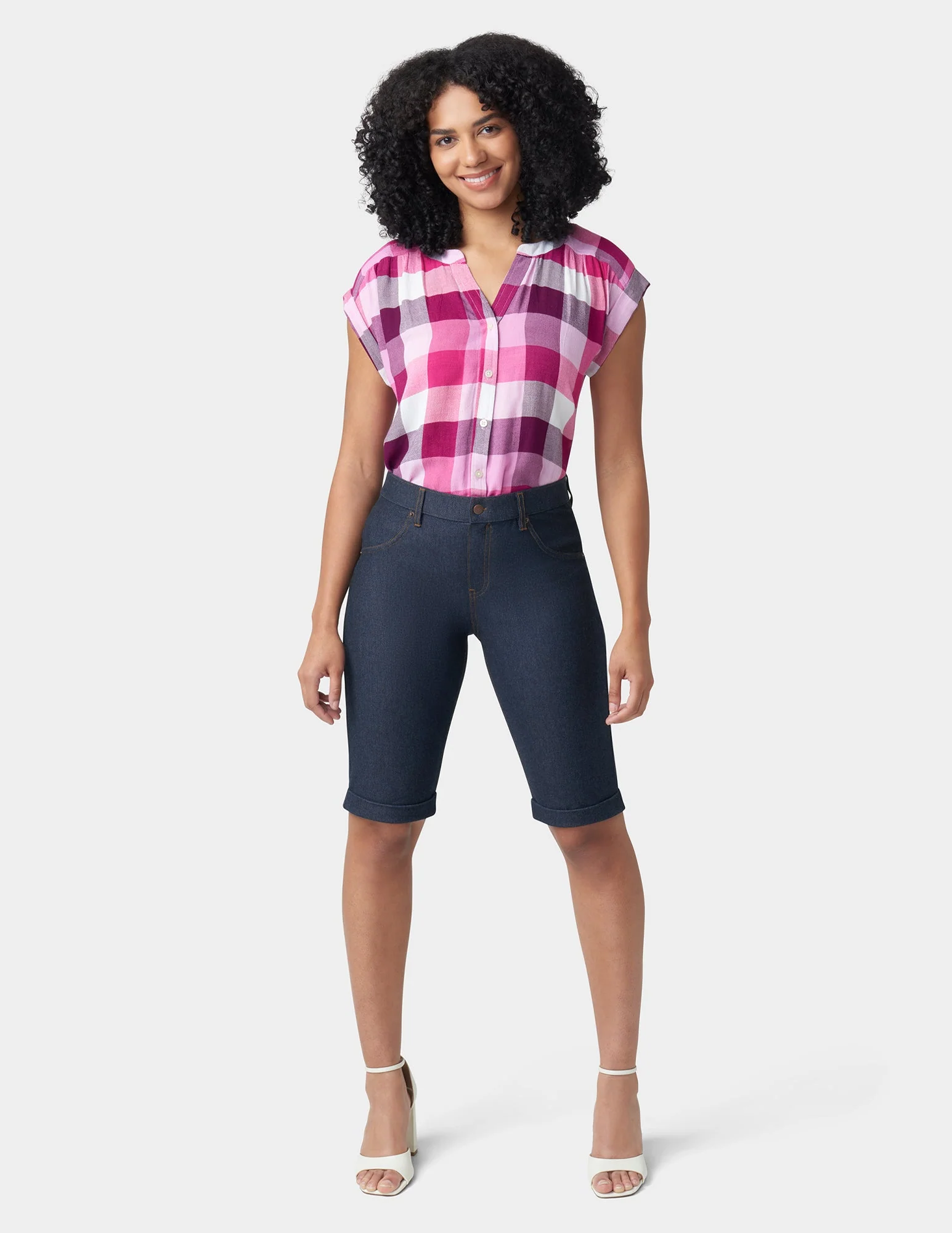 Cuffed Essential Denim Short