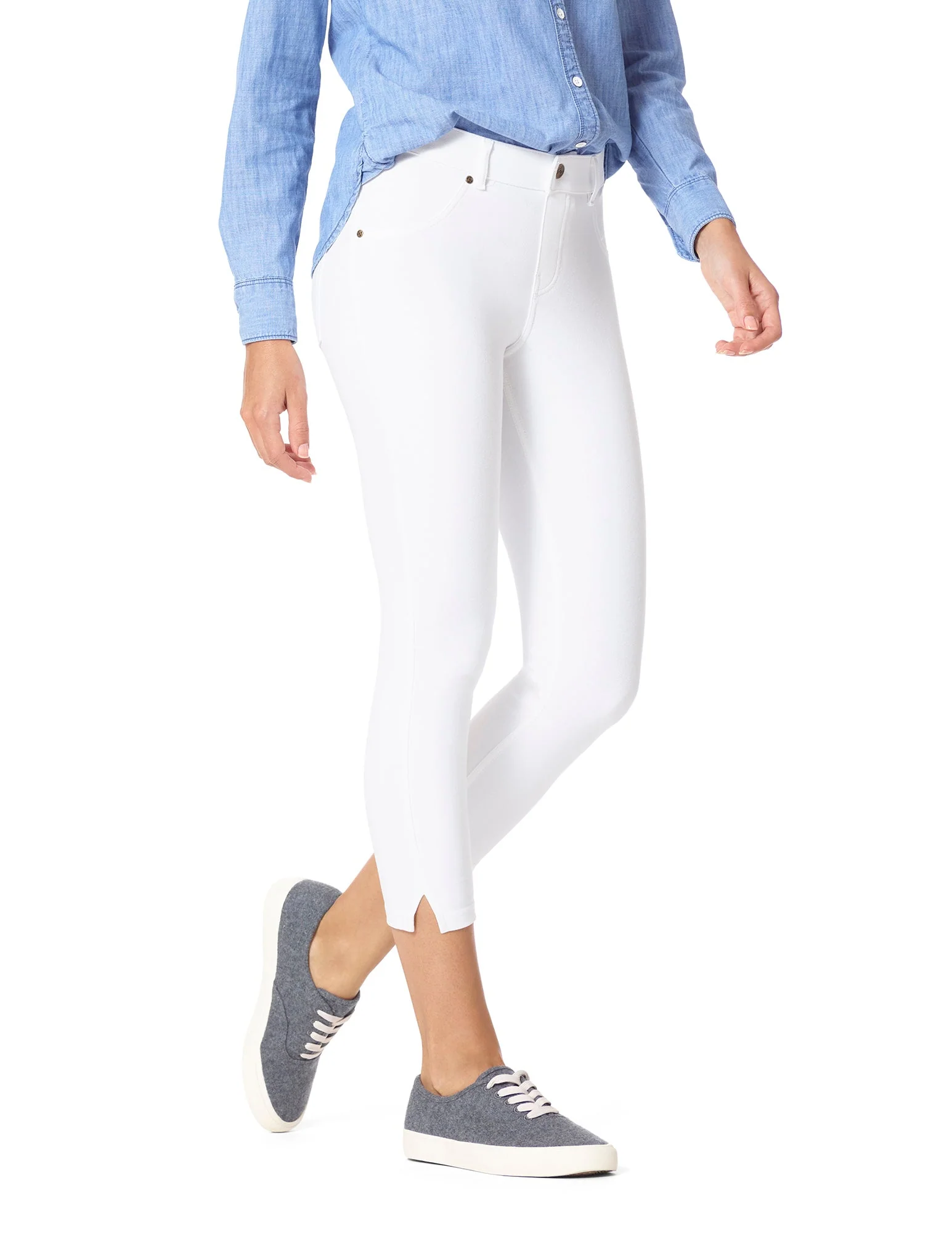 Essential Denim Mid-Rise Capri