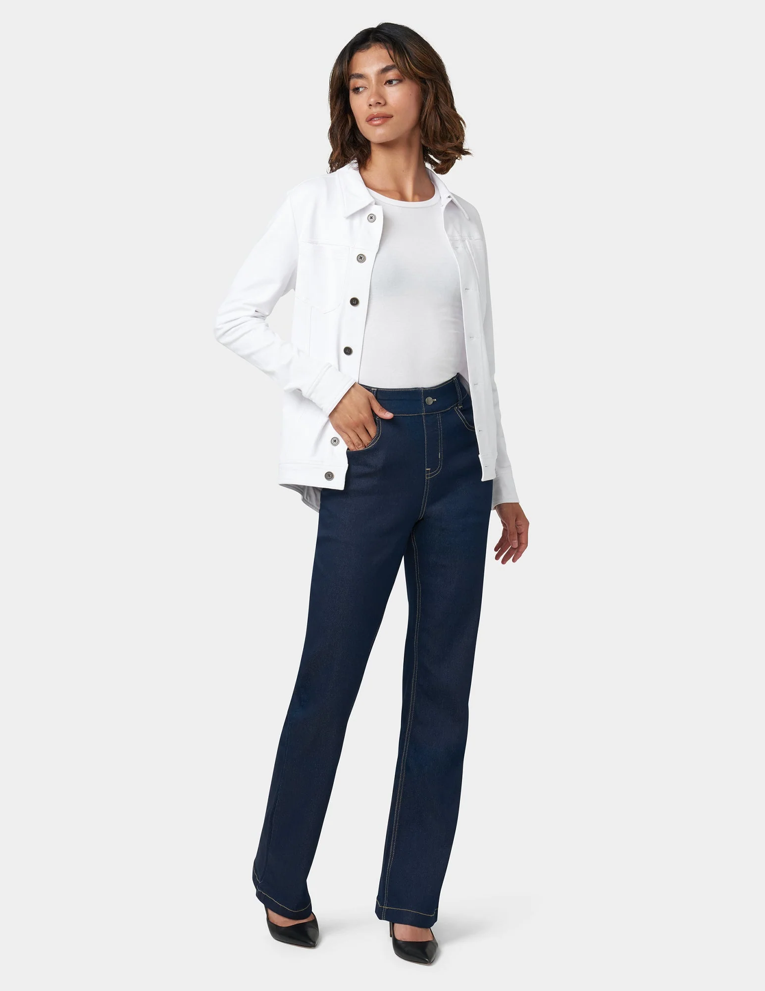 Hi-Rise Bootcut Denim