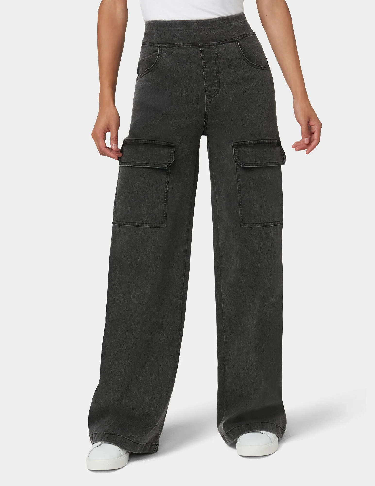 Wide Leg Denim Cargo