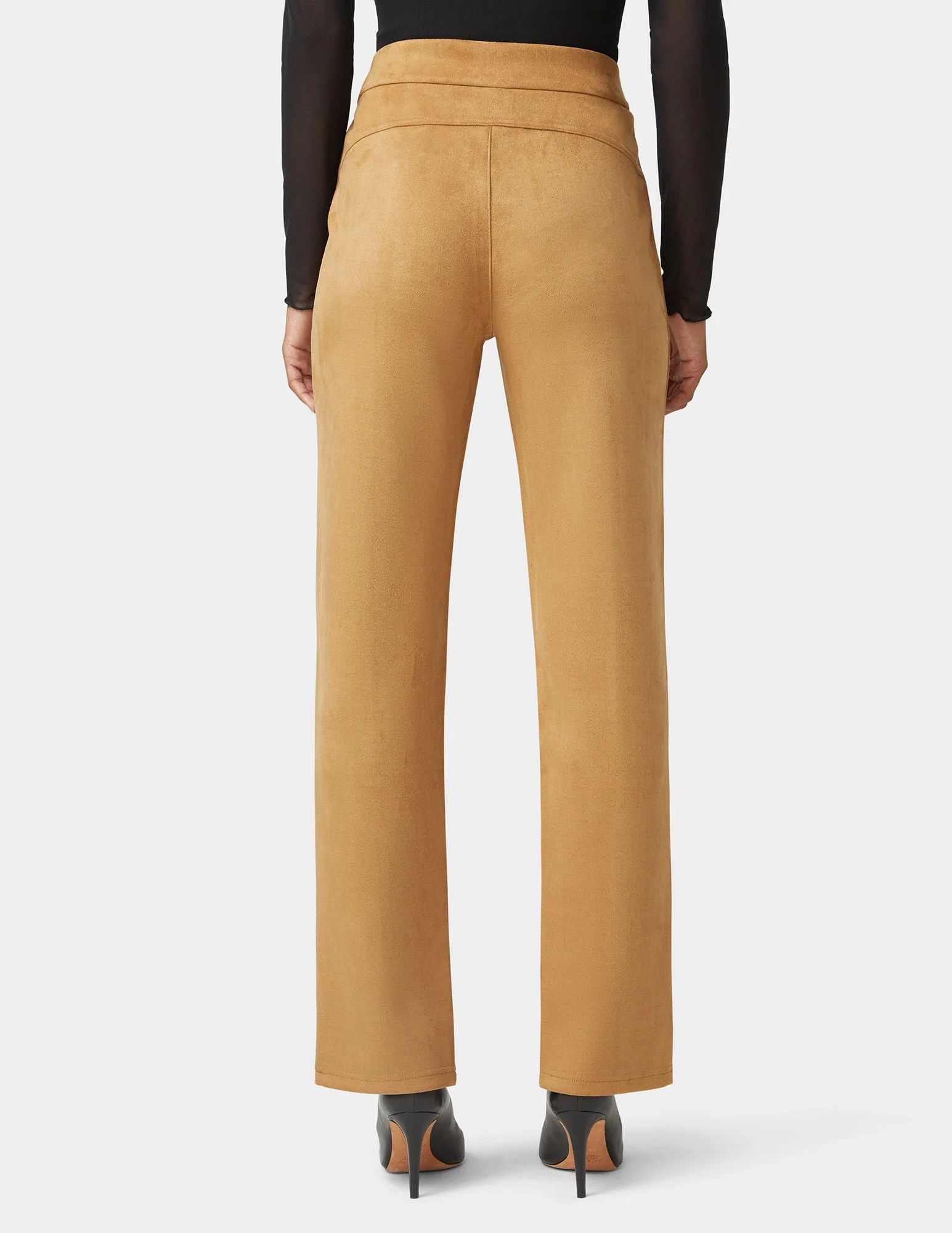 Hi-Rise Suede Straight Legging 3 Hi-Rise Suede Straight Legging