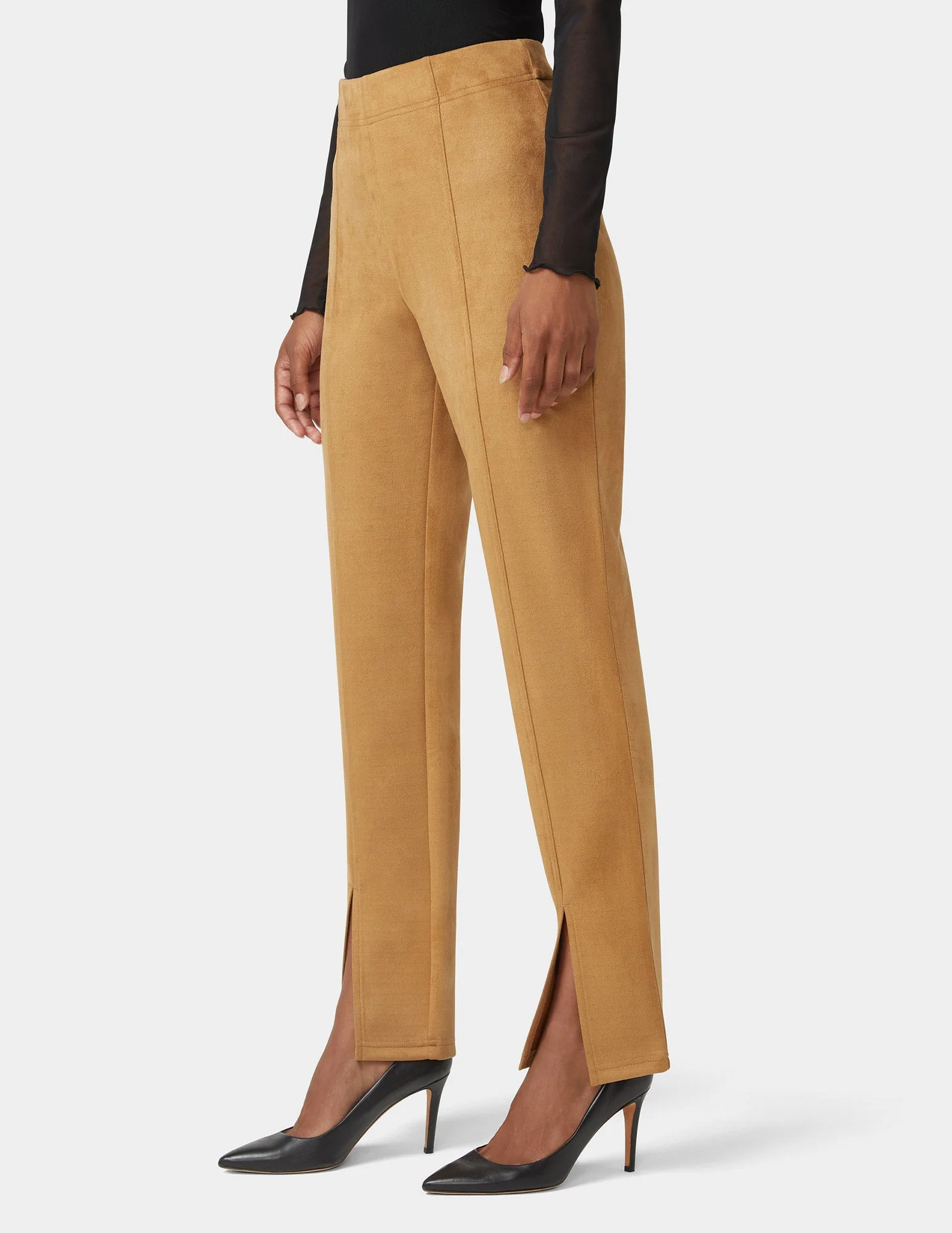 Hi-Rise Suede Straight Legging 5 Hi-Rise Suede Straight Legging