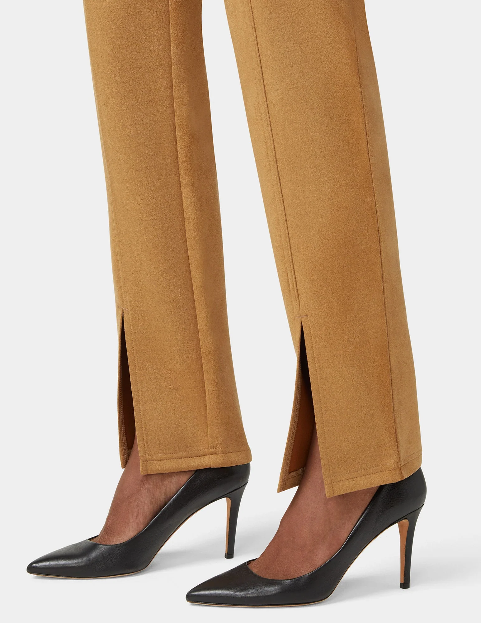 Hi-Rise Suede Straight Legging 6 Hi-Rise Suede Straight Legging
