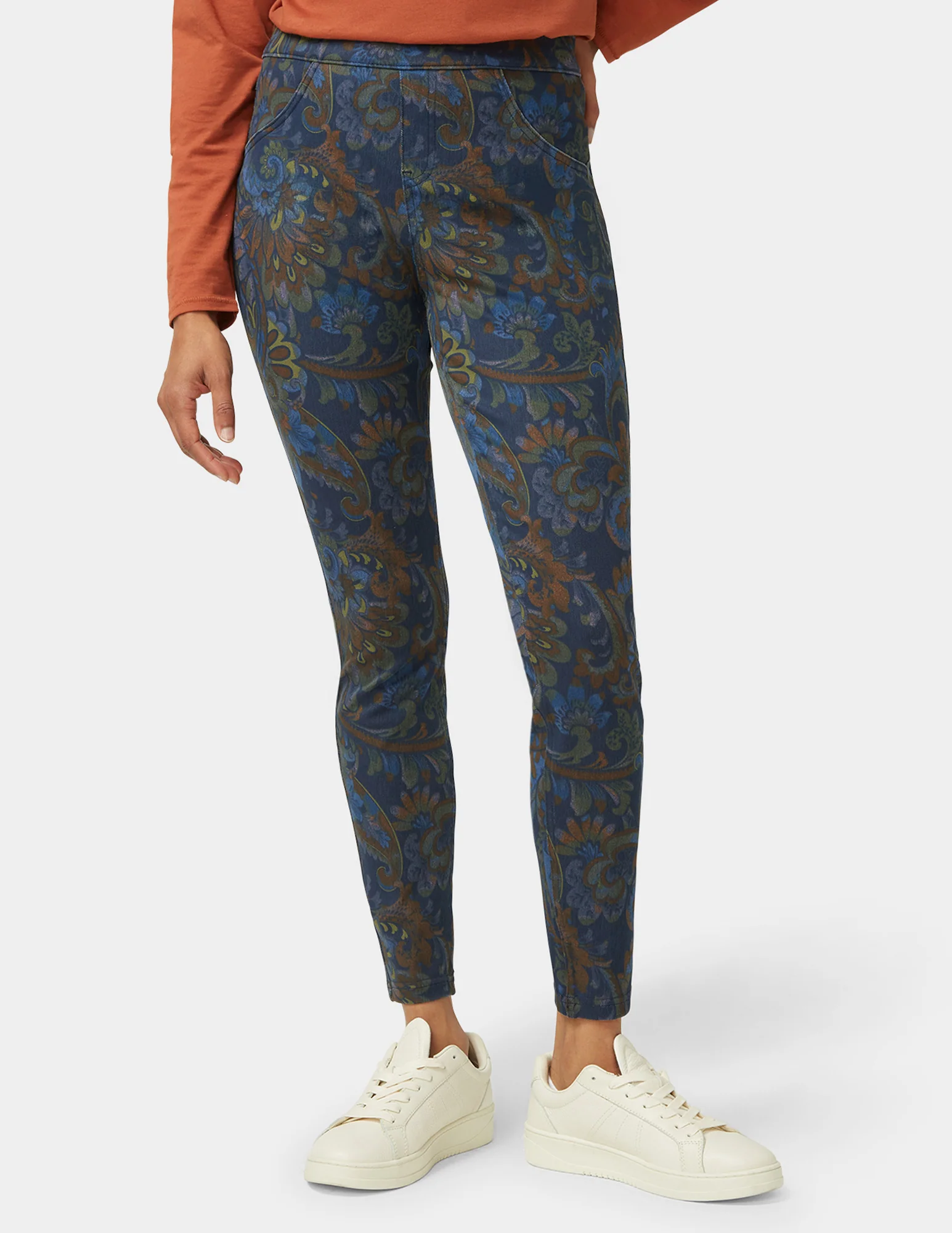 Autumn Paisley Denim Legging