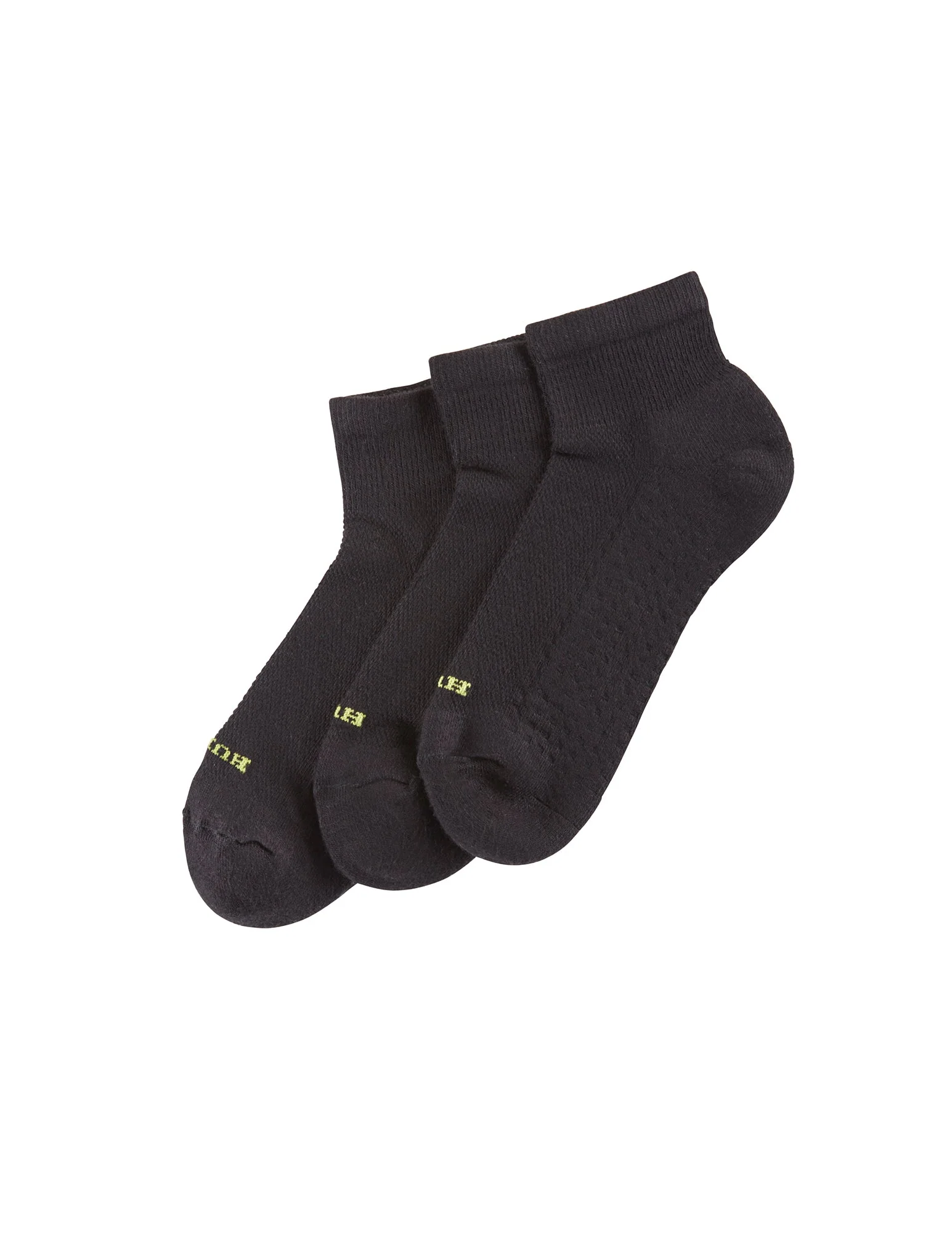 HUE Air Cushion Quarter Top Socks 3 Pair Pack