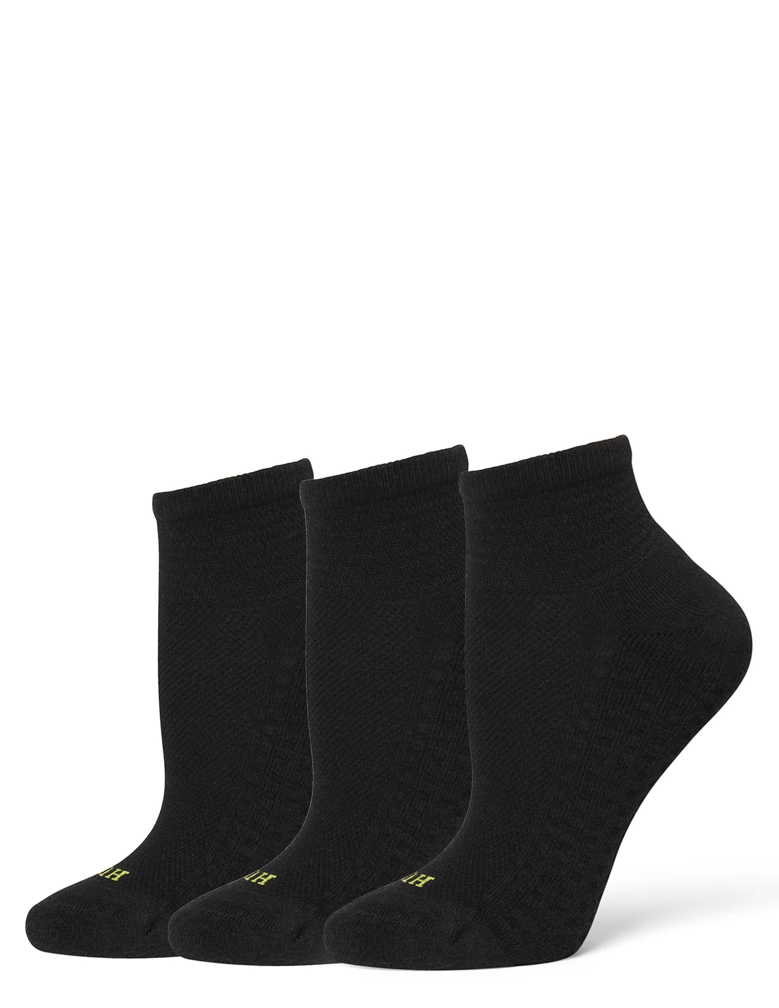 HUE Air Cushion Quarter Top Socks 3 Pair Pack