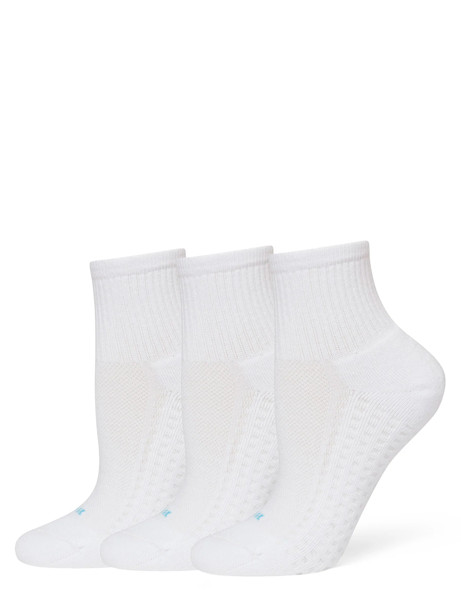 HUE Air Cushion Mini Crew Top Sock 3 Pair Pack