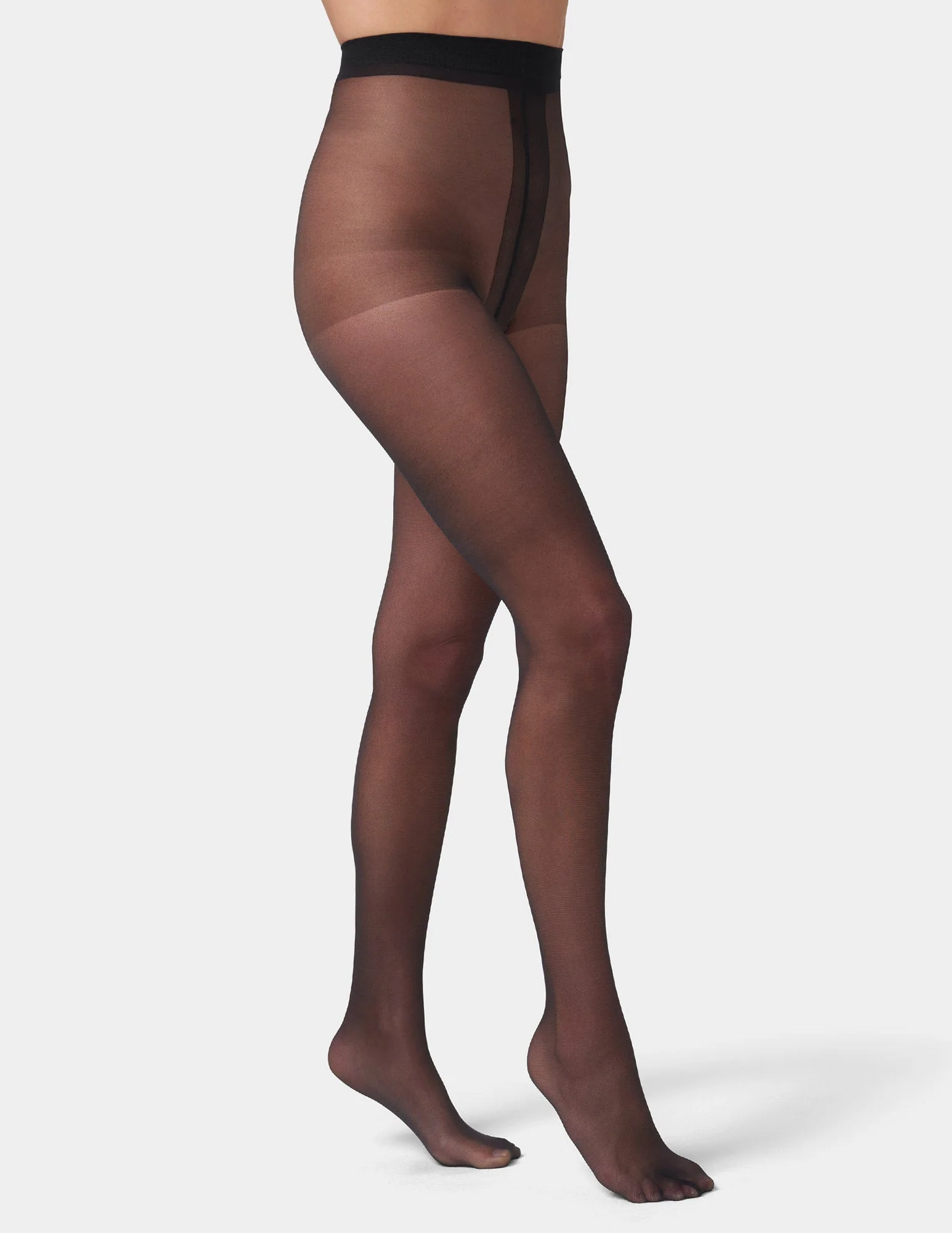 Essentials Solutions Clear Control Top Pantyhose