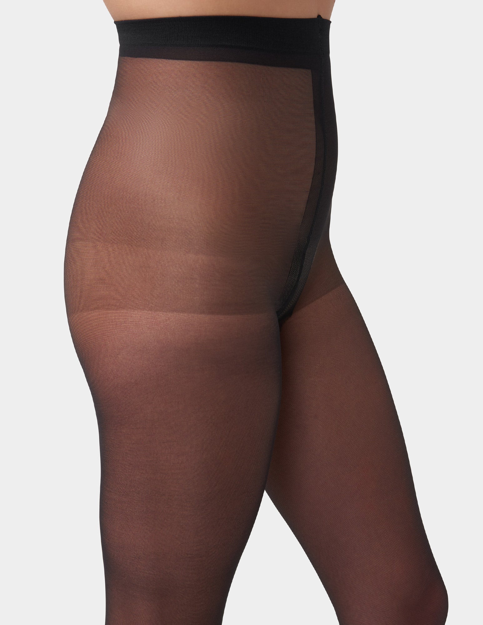 Essentials Solutions Clear Control Top Pantyhose